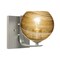 Besa Lighting Jilly Vanity, Vapor Amber, Satin Nickel Finish, 1x60W Incandescent 1WC-JILLYAM-SN - alternate 1